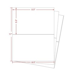 7000 Half Sheet Address Shipping Labels 8.5×5.5 Self Adhesive 2 Labels Per Sheet
