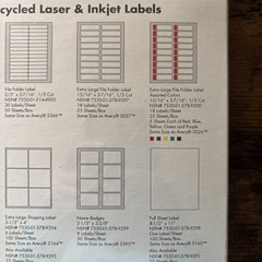 NEW 100 Sheets Skillcraft Address Labels 1″ x 4″, 2000 Qty Laser Inkjet Printer
