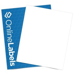 Full Sheet Sticker Paper 8.5″x11″ White Matte for Cricut & Silhouette, 100 Pack
