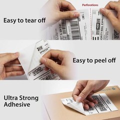500-Roll 4×6 Thermal Direct Shipping Labels with Perforation for Rollo Zebra