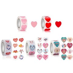 500pcs Love Heart Valentine s Day Stickers Birthday Party Seal Labels DIY Gift