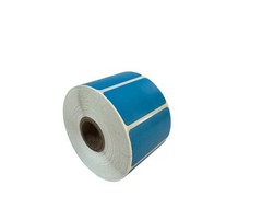 Direct Thermal Zebra Labels- 2×1.5 Blue Color 1000 labels per roll, 1-10 Rlls