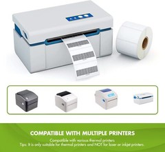 2″ x 1″ Multipurpose Barcode Direct Thermal Label, FNSKU UPC FBA 1300 X 12 Rolls