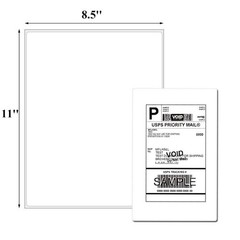 1000 8.5″X11″ Full Sheet Shipping Labels Self Adhesive for Laser Inkjet Printer
