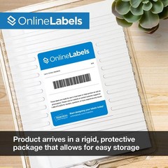 OnlineLabels 4″ x 4″ Labels – White Matte – Inkjet/Laser – 2,000 Sheets