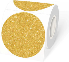 2 Inch White round Thermal Labels Sticker, Waterproof Circle Direct Thermal Labe