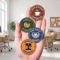 Custom Logo Stickers, 1000 Pcs Waterproof Vinyl Labels