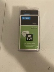 DYMO Address Labels Clear 1760754 LW LabelWriter 1-1/8″ 3-1/2″ New Sealed