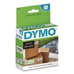 DYMO LabelWriter Multipurpose Labels, 1″ x 2.12″, 500 Labels/Roll, 2 Rolls/Pack