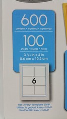 NEW PRES-a-ply 30604 Laser & Inkjet Labels, 3-1/3 x 4″, Box of 600 Avery 5164