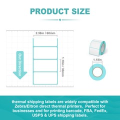 Thermal Barcode Labels, Medium Multipurpose FBA UPC FNSKU 2.36*1.18 inch 800pcs