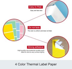 1000 White Direct Thermal Barcode Labels 2.25″ x 1.25″ for Efficient Printing