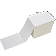 100-4000 4×6 Fanfold Direct Thermal Shipping Labels for Zebra & Rollo Printer