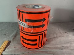 4 X 6 inch Orange Arrow Shipping Labels 2 Rolls of 500 U line S-606