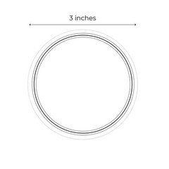 Classic Chic Round Write On Pantry Labels / 100 Reusable Storage Labels / 3″ …
