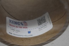 Kenco Yellow 4″ x 6″ Thermal Transfer Labels for Zebra Printers 1004 Pack