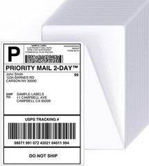 Direct Thermal Shipping Labels 4×6 inches (Fanfold or Roll)