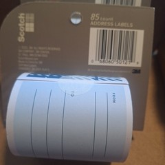 4 Pack Scotch Blue Address Labels 85 Count 3in X 4in 10YD Roll