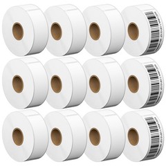 Address & Barcode Label for DYMO 30252 (1-1/8″ x 3-1/2″), Compatible with DYM…