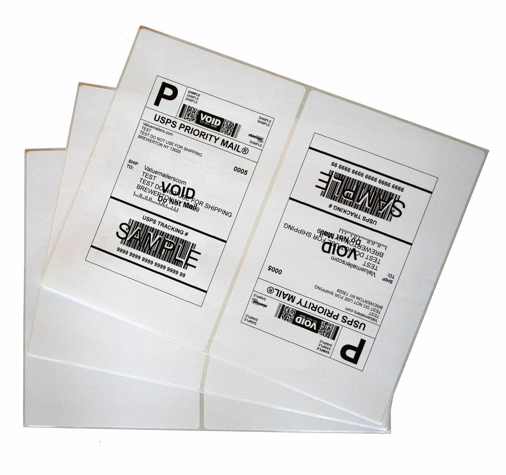 200 – 20000 Half Sheet Shipping Label 8.5 x 5.5 Round Corner Self Adhesive UPS