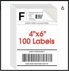 4X6 Inch Shipping Address Labels,For Inkjet or Laser Printer, USPS Mailing Shipp