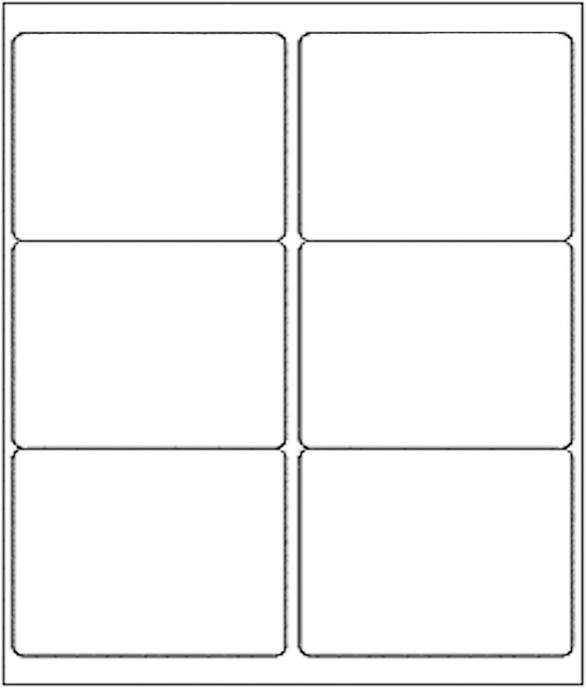 3 1/3″ x 4″ Labels Labels for Laser Inkjet Printers, 6 Up Adhesive FBA Addres…