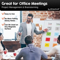 Dry Erase Magnetic Labels 3.7 x 2.8 in, Solid Colors, Medium Dry Erase Magnet…