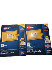 LOT-Avery TrueBlock 3 1/3″ x 4″ Laser/Inkjet Shipping Label 8164/15264 21 Sheets