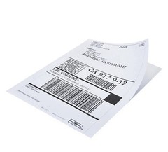 OnlineLabels OL400BK Brown Kraft Shipping Labels 8.5”x5.5 250 Sheets/500 Labels