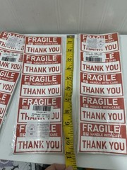 4 X 2 Inch Handle Care Fragile Stickers Shipping Moving Glass 480 Count See Desc
