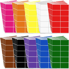 500 Pieces Rectangular Colored Labels Stickers 3 X 2 Inch, Large Color Coding