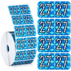 Teling 2026 Roll Labels 500 Self Adhesive Blue/White