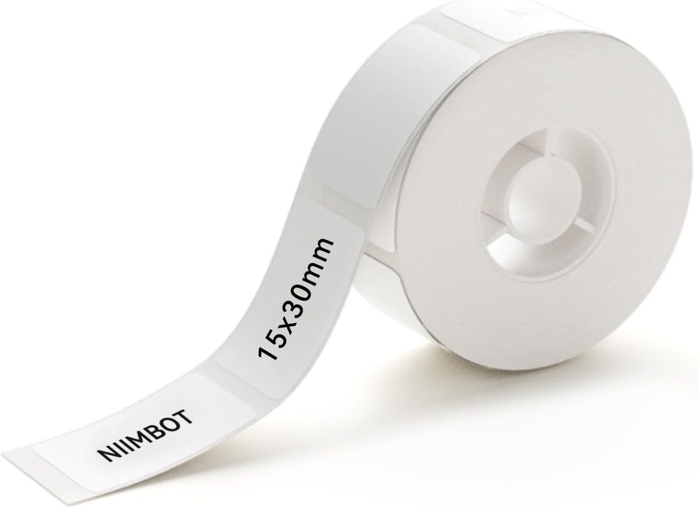 Label Maker Tape for D11/D110/D101 Label Maker, 15 x 30 mm (0.59” x 1.18”)-…