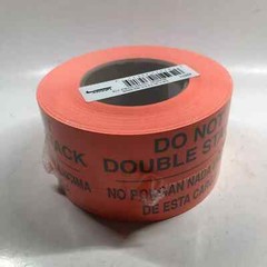 Tabbies Neon Red 3″x5″ DO NOT Double Stack Bilingual Shipping Stickers 500/Roll