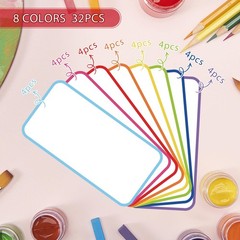 Magnetic Dry Erase Labels – 32 Pcs Reusable Writable Name Tags for Whiteboard
