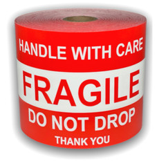 3×5 Fragile Do Not Drop Thank You Labels Shipping Pallet Stickers 2 RLS 300 EA