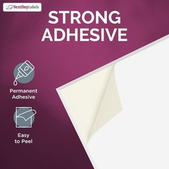 Quality 8.5×11 White Label Sheets – 100 Self-Adhesive Stickers