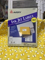 Avery Ink Jet Labels 8160 25 Sheets x 30 Labels = 750 Labels NEW