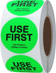 Hybsk USE First Stickers Food Service FIFO Label for Restaurant Inventory Manage