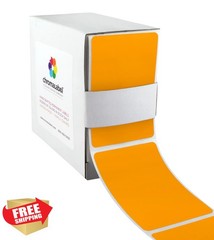 ChromaLabel 2×3 Rectangle Labels Orange