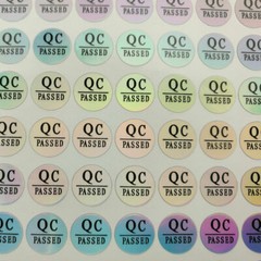 QC passed hologram stickers 10mm Circular Stickers Qualified Labels 2000pcs