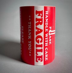 1 Sealed Roll Large 3″ x 5″ Fragile Stickers Handle with Care Fragile Labels 500