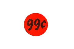$.99 Discount Pricing Labels Price Point Sale Adhesive Sticker Label 1000 PCS