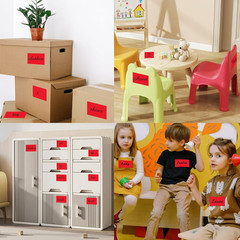 3″X5″ Rectangle Colored Labels, Removable Moving Labels for Boxes, Permanent War