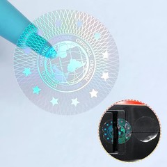 Tamper Evident Labels Hologram Transparent Blank Crystal Clear Sealing Packag…