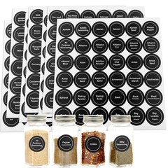 Spice Labels for Food Containers Label Sticker For Herb Seasoning Kitchen Pantry