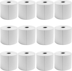 4×6 Direct Thermal Shipping Labels – 5400 Count for Zebra Printers (12 Rolls)