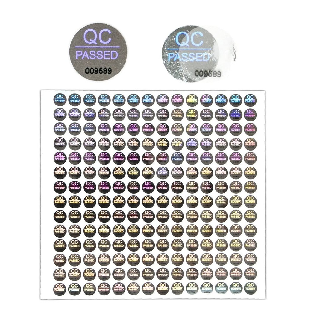 1500pcs Silver High Security Seals Tamper Evident Sticker Warranty Void QC Pa…