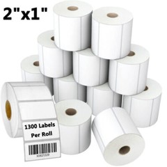 2″x1″ Direct Thermal Barcode SKU Labels, for Rollo&Zebra LP2824 LP2422 1300/Roll