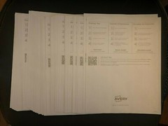 New Avery Presta 94200 Rectangle Labels 1” x 2-5/8” Matte white paper 100 Sheets
